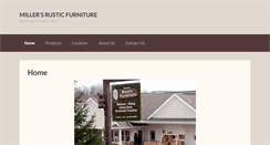 Desktop Screenshot of millersrusticfurniture.com