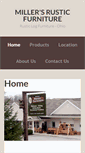 Mobile Screenshot of millersrusticfurniture.com