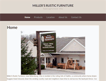 Tablet Screenshot of millersrusticfurniture.com